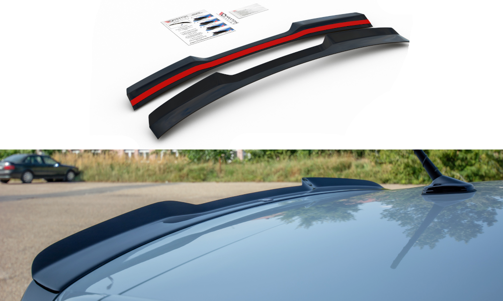 Spoiler CAP für VW Polo GTI / R-line Mk6 schwarz Hochglanz