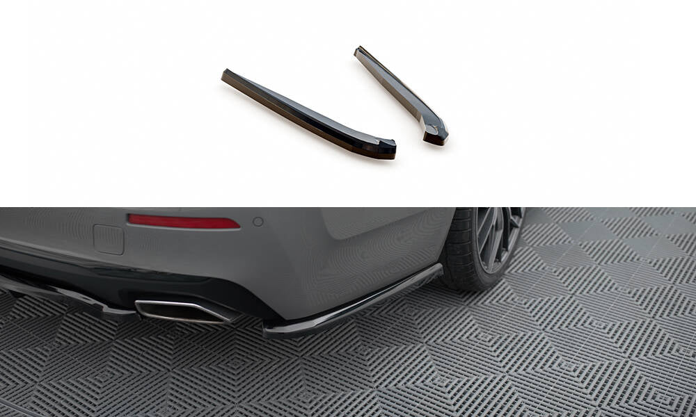 Heck Ansatz Flaps Diffusor für BMW 5er G30 / G31 Facelift schwarz Hochglanz
