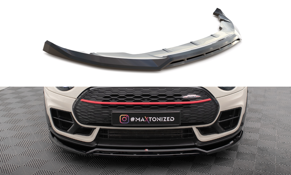 Front Ansatz V.2 für Mini Cooper Clubman John Cooper Works F54 Facelift schwarz Hochglanz