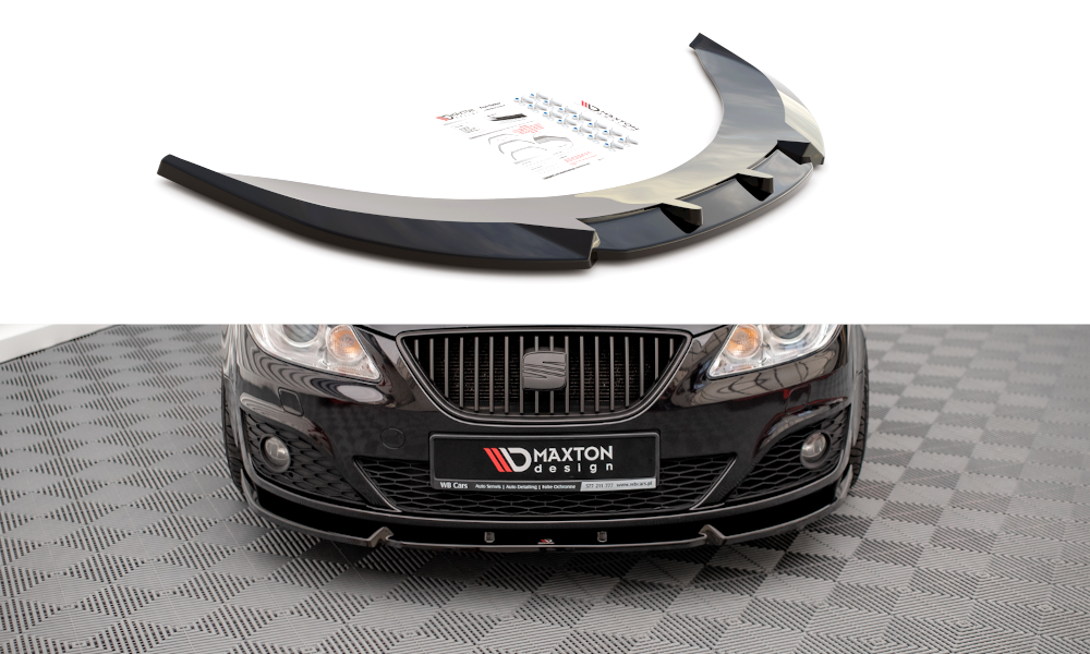 Front Ansatz V.1 für Seat Exeo schwarz matt