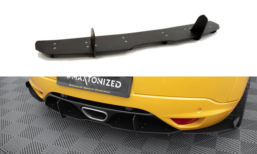 Diffusor Heck Ansatz für Heckschürze für RENAULT MEGANE MK3 RS