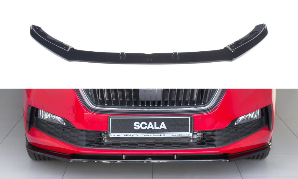 Front Ansatz V.1 für Skoda Scala schwarz Hochglanz
