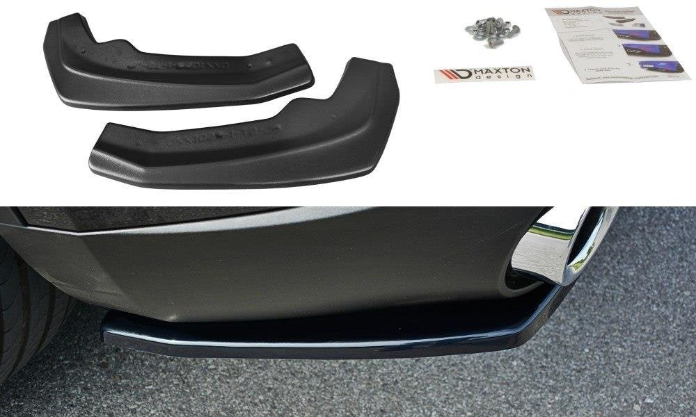 Heck Ansatz Flaps Diffusor für Alfa Romeo Stelvio Mk1 schwarz Hochglanz