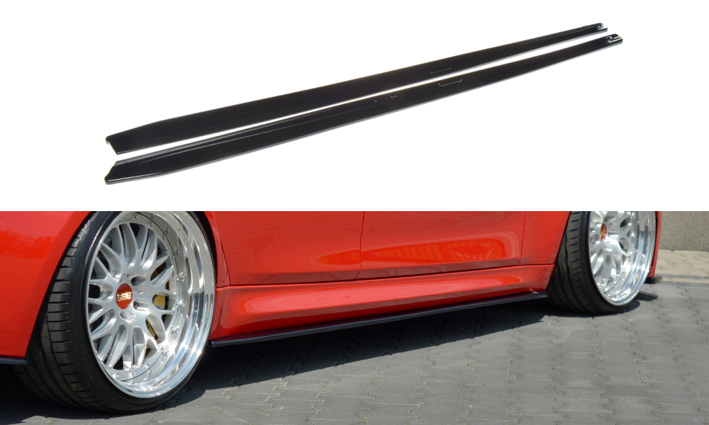Seitenschweller Ansatz für BMW M3 F80 schwarz Hochglanz