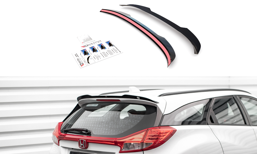 Spoiler CAP für Honda Civic Tourer Mk9 schwarz Hochglanz