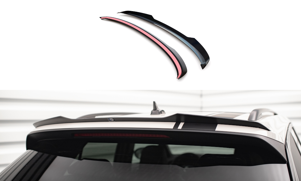 Spoiler CAP für VW T-Roc R / R-Line Mk1 schwarz Hochglanz