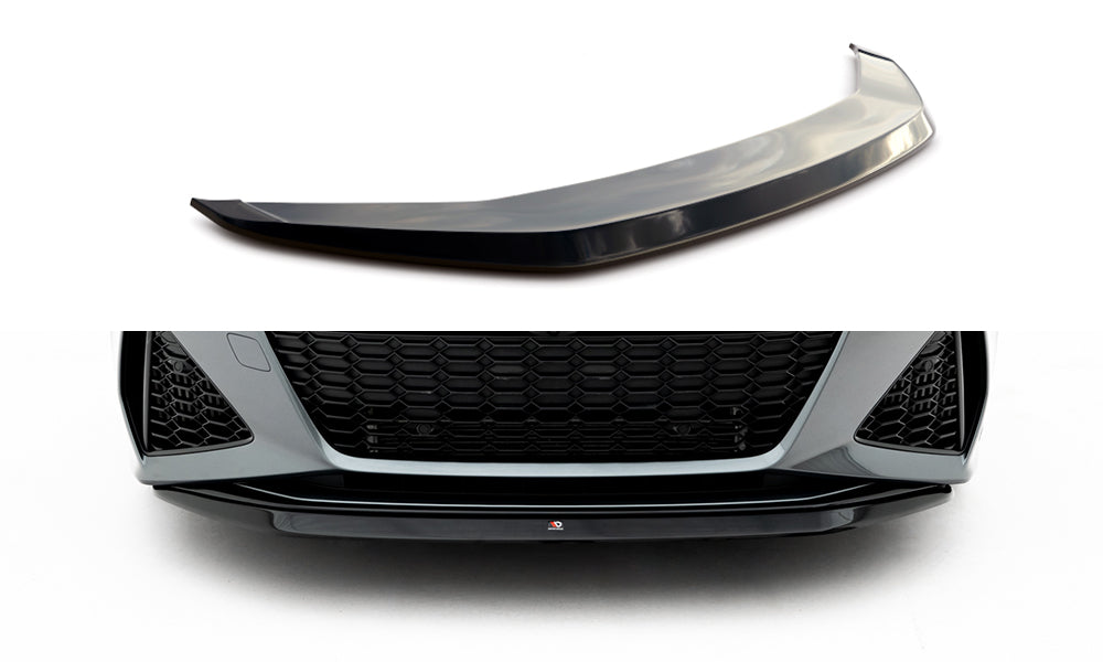Front Ansatz V.3 für Audi RS6 C8 schwarz Hochglanz