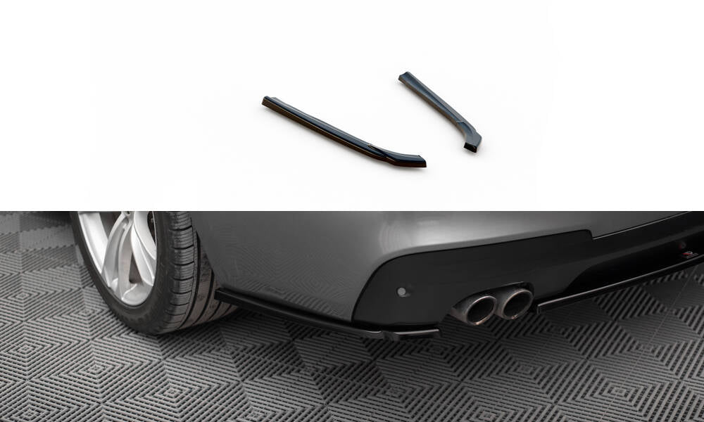 Heck Ansatz Flaps Diffusor für BMW 5er GT M-Paket F07 schwarz Hochglanz