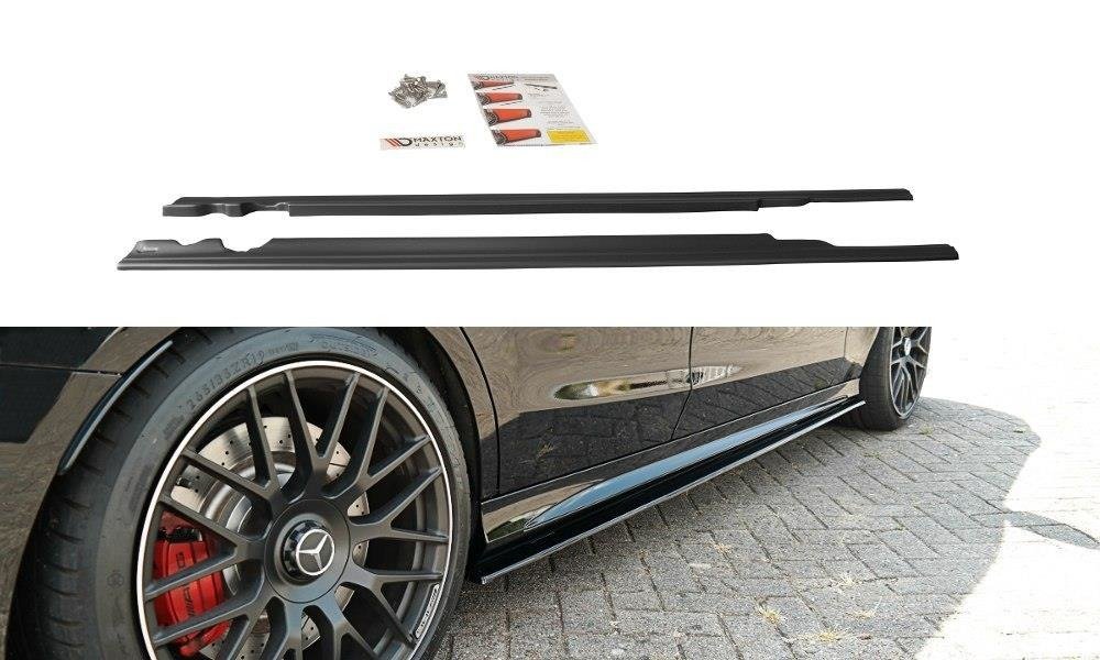 Seitenschweller Ansatz für Mercedes C-Klasse S205 63 AMG Kombi Carbon Look