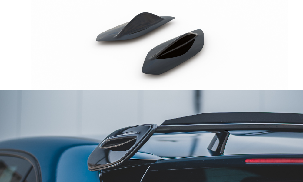 Spoiler Seitenerweiterungen Mercedes A35 AMG Hatchback W177 schwarz Hochglanz