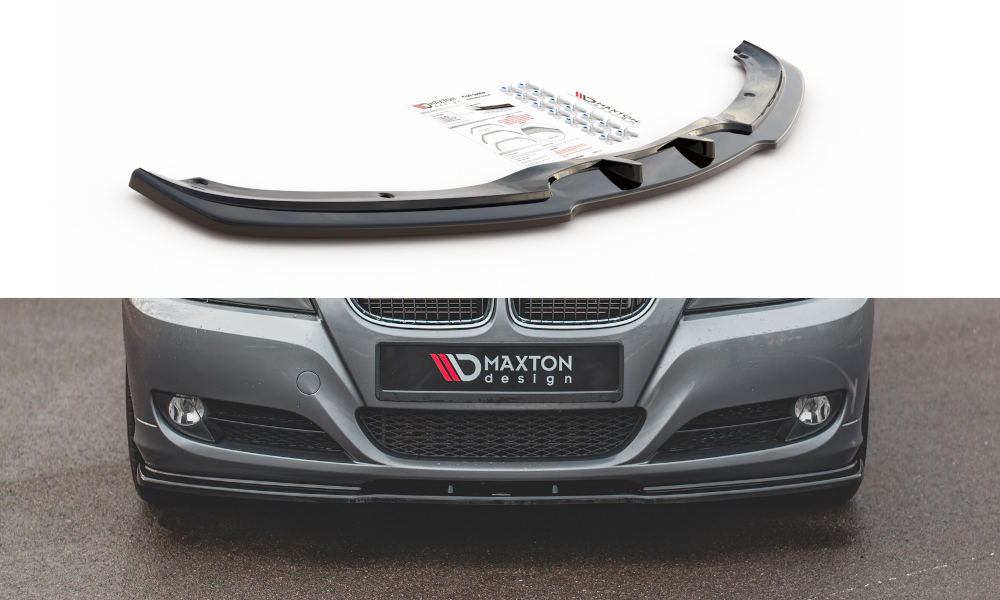 Front Ansatz V.2 für BMW 3er E90/E91 Facelift schwarz Hochglanz