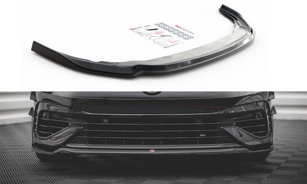 Front Ansatz V.6 für Volkswagen Golf R Mk8 Carbon Look