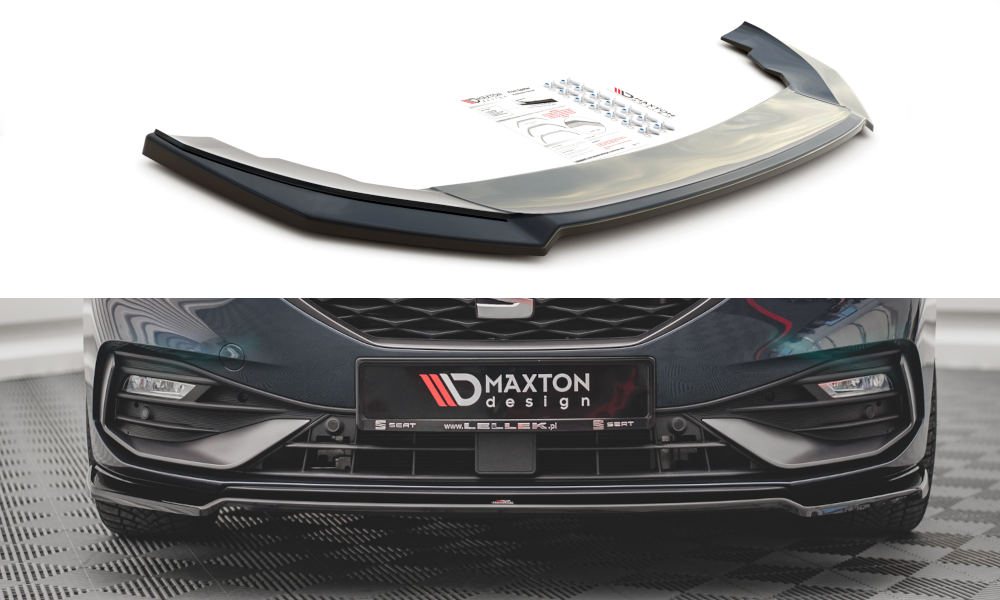 Front Ansatz V.3 für Seat Leon Mk4 schwarz Hochglanz