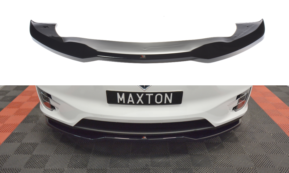 Front Ansatz V.2 für TESLA MODEL X schwarz Hochglanz