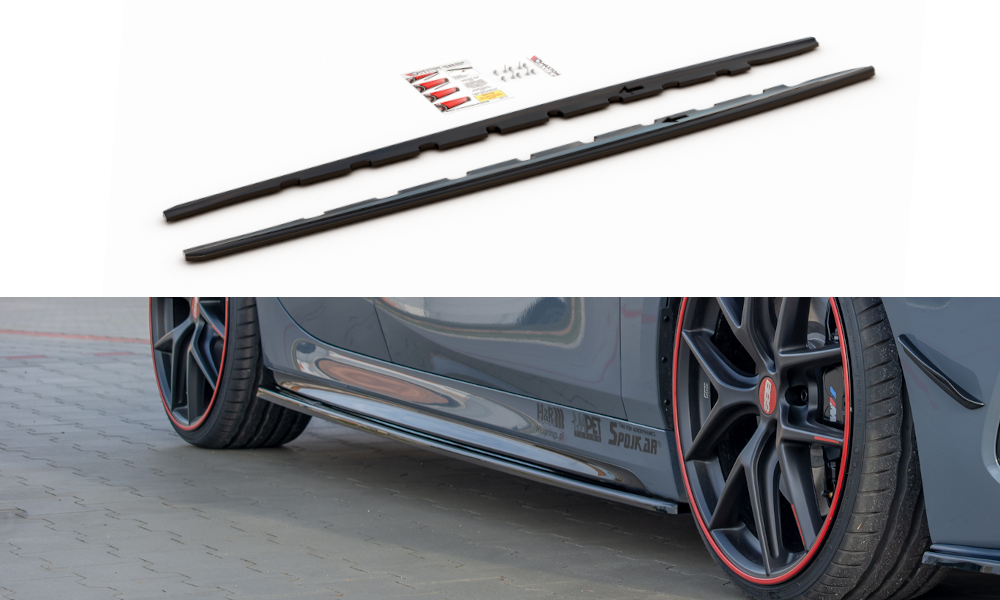 Seitenschweller Ansatz für V.1 für BMW 1er F40 M-Paket/ M135i Carbon Look