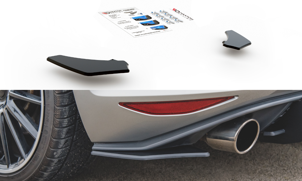 Street Pro Heck Ansatz Flaps Diffusor für L + R V.2 VW Golf 7 GTI