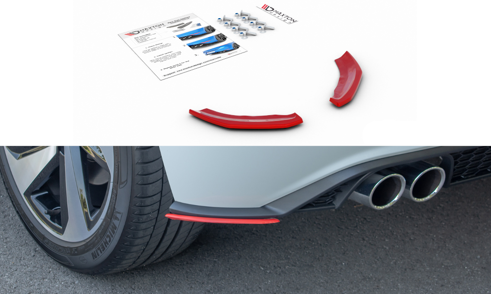 Heck Ansatz Flaps Diffusor für Volkswagen Polo GTI Mk6