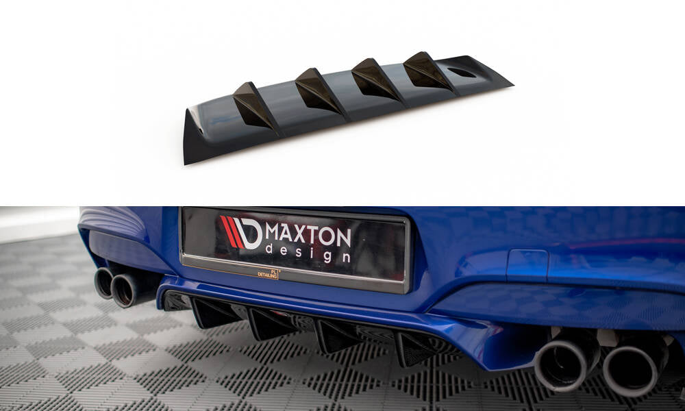 Diffusor Heck Ansatz für BMW M6 Gran Coupe / Coupe / Cabriolet F06 / F13 / F12 schwarz Hochglanz