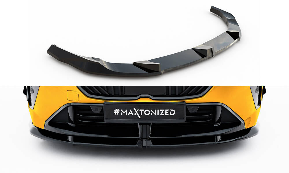 Front Ansatz V.3 für BMW 1er M-Paket F70 schwarz Hochglanz