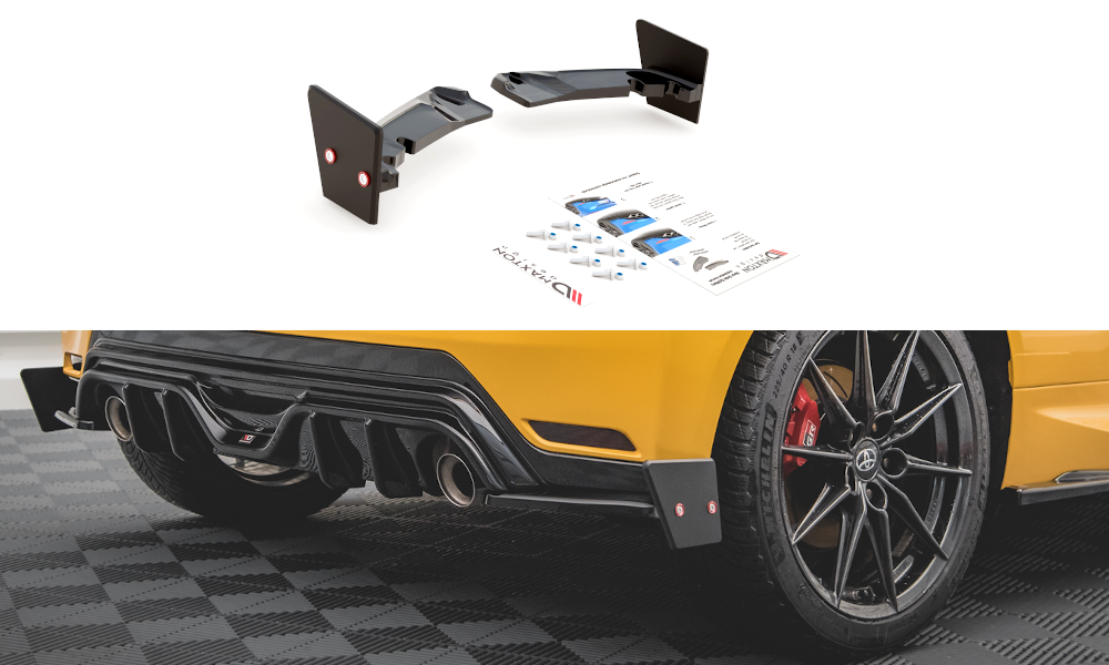 Heck Ansatz Flaps Diffusor + Flaps für V.4 Toyota GR Yaris Mk4