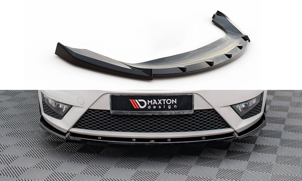 Front Ansatz V.2 für Seat Ibiza FR SC Mk4 Facelift schwarz Hochglanz