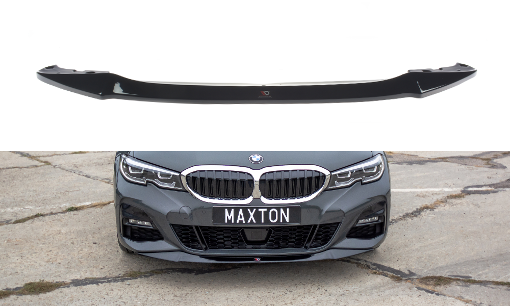 Front Ansatz V.1 für BMW 3er M-Paket G20 schwarz Hochglanz