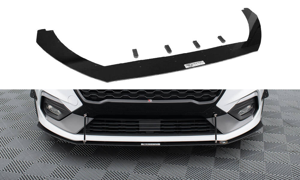 Front Sport Diffusor V.2 Ford Fiesta Mk8 ST / ST-Line schwarz Hochglanz