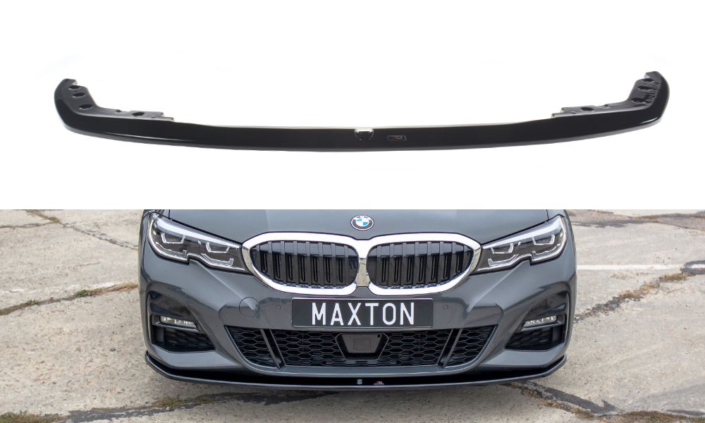 Front Ansatz V.3 für BMW 3er M-Paket G20 schwarz Hochglanz