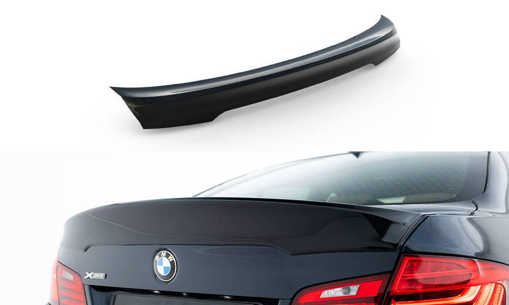 Spoiler CSL Look BMW 5er Limousine F10 / F10 Facelift schwarz Hochglanz