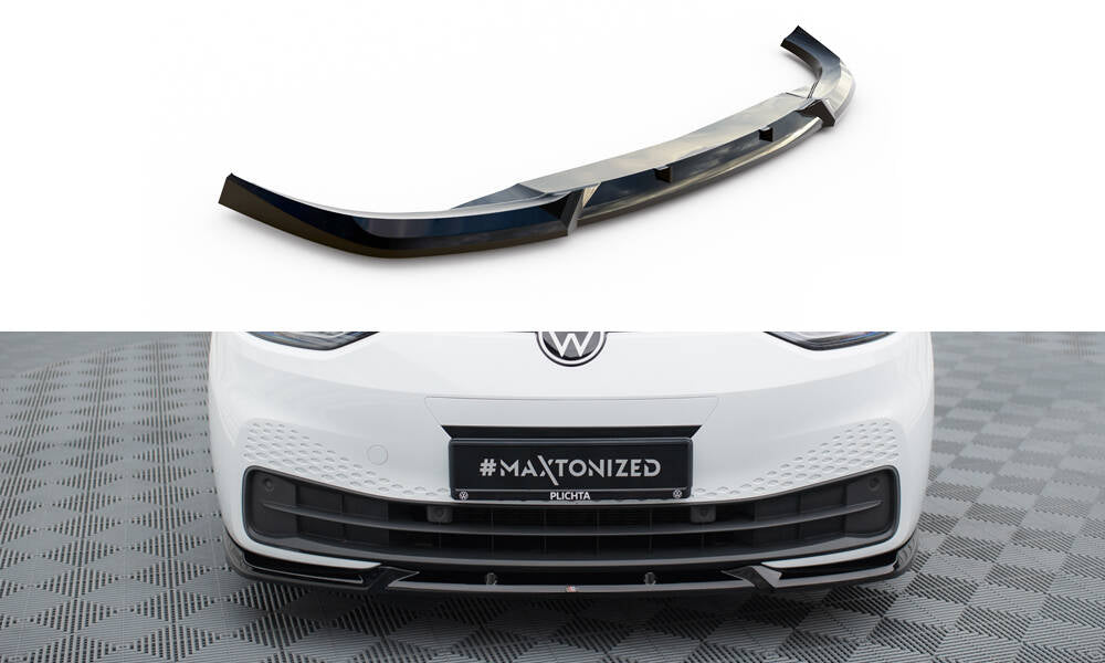 Front Ansatz V.2 für VW ID.3 Mk1 schwarz Hochglanz