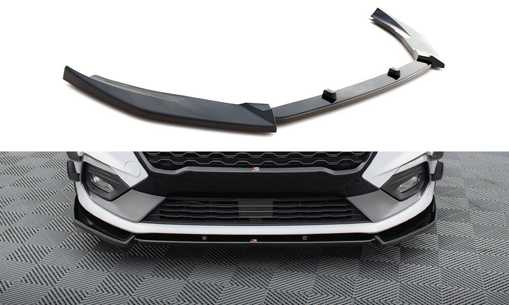 Front Ansatz V.7 für Ford Fiesta Mk8 ST / ST-Line schwarz Hochglanz