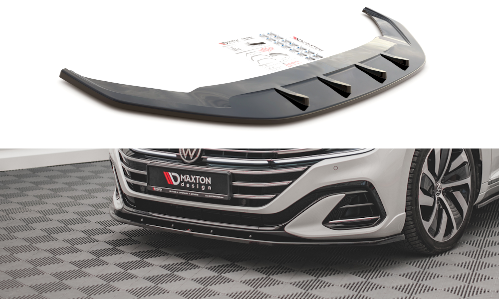 Front Ansatz V.2 für VW Arteon R-Line Facelift schwarz Hochglanz