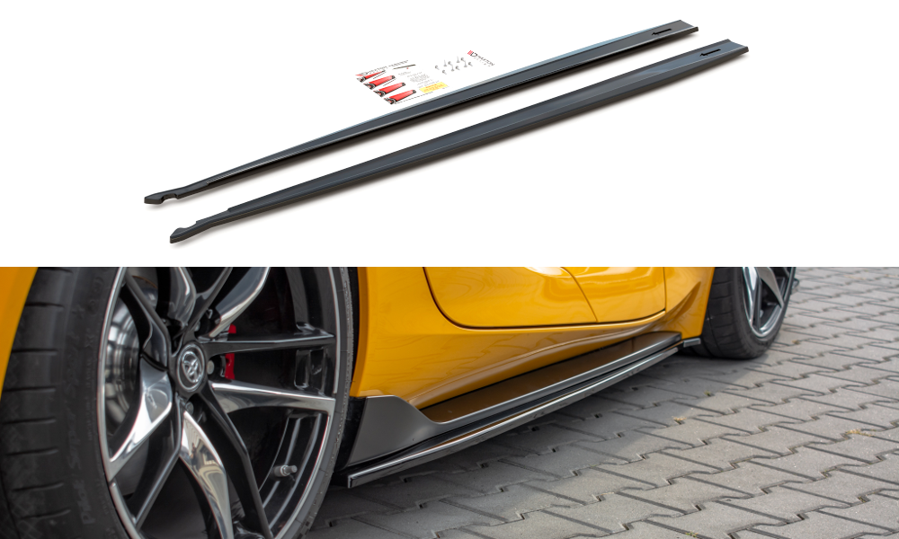 Seitenschweller Ansatz für V.1 für Toyota Supra Mk5 Carbon Look