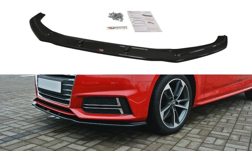 Front Ansatz V.2 für Audi S4 / A4 S-Line B9 schwarz Hochglanz