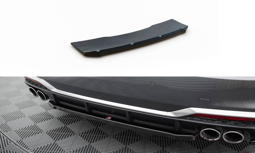 Heckansatz Audi S5 Sportback / Coupe F5 Facelift schwarz Hochglanz
