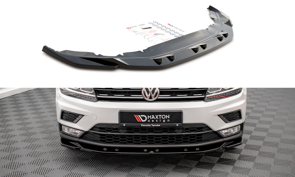 Front Ansatz für Volkswagen Tiguan Mk2 schwarz matt