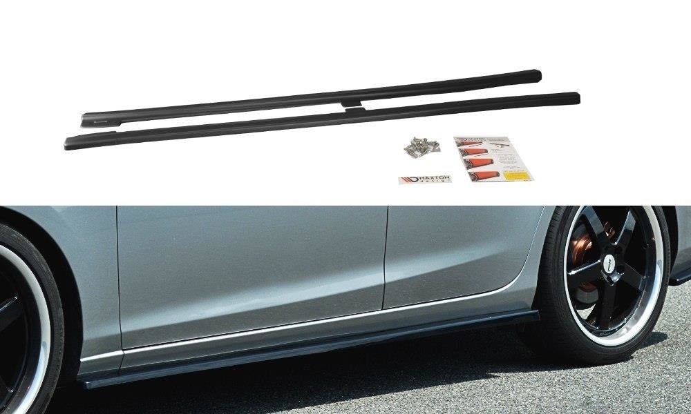 Seitenschweller Ansatz für V.1 für Mazda 6 Kombi GJ (Mk3) schwarz Hochglanz