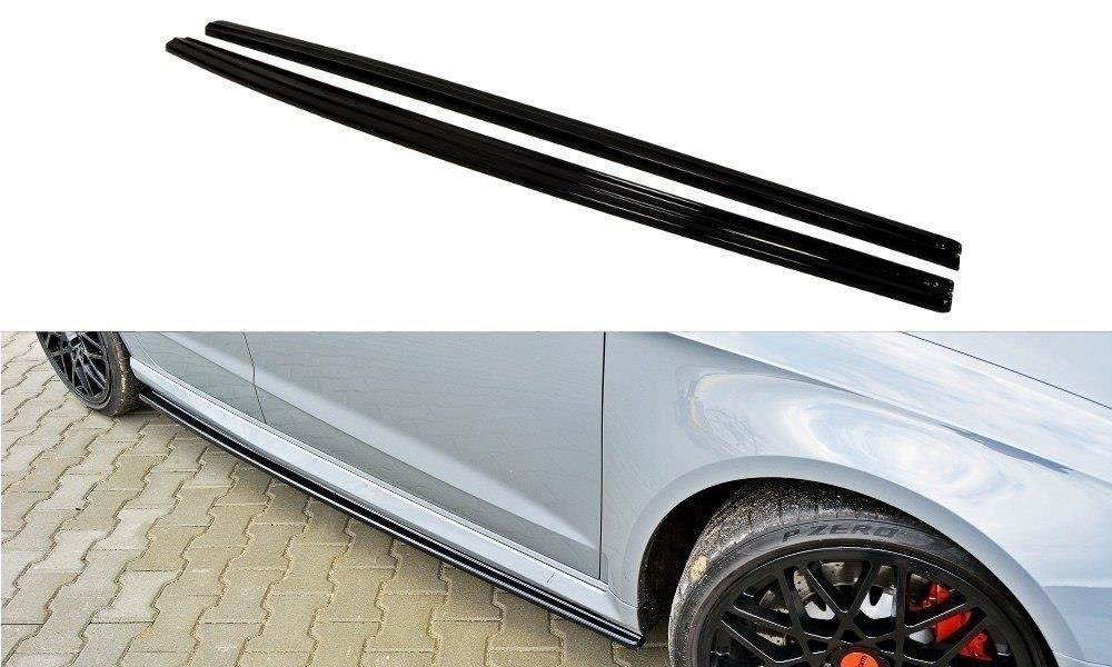 Seitenschweller Ansatz für Audi RS3 8V Sportback schwarz Hochglanz