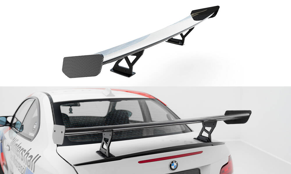 Carbon Spoiler With Internal Brackets Uprights V.2 BMW 1er M E82