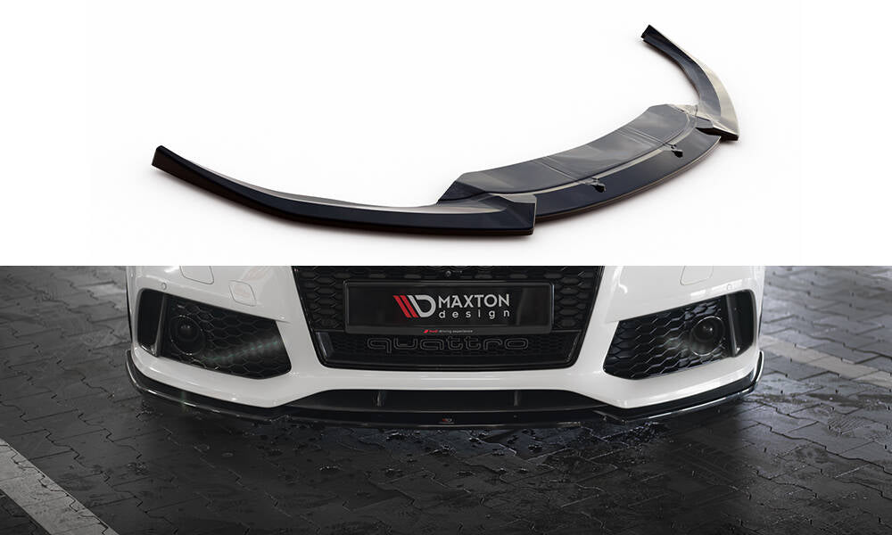 Front Ansatz V.3 für Audi RS7 C7 schwarz Hochglanz