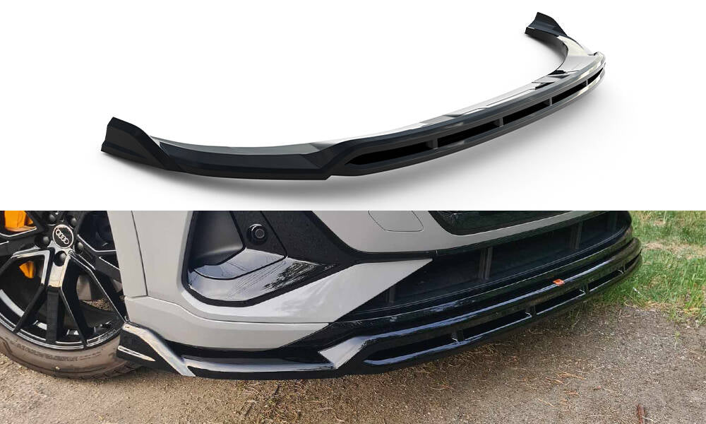 Front Ansatz für Audi e-Tron S-Line schwarz Hochglanz