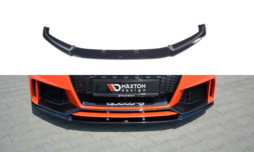 Front Ansatz V.2 für Audi TT RS 8S schwarz Hochglanz