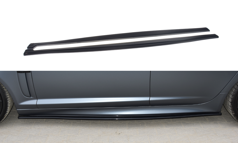 Seitenschweller Ansatz für JAGUAR XF- R schwarz matt