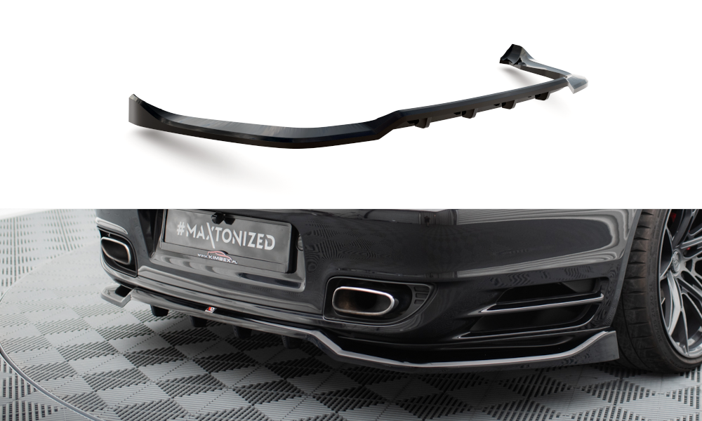Mittlerer Cup Diffusor DTM Look Heck Ansatz für Porsche 911 Turbo 997 schwarz Hochglanz