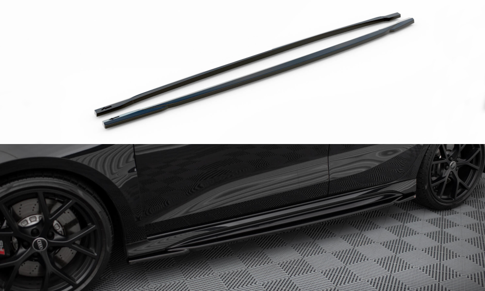 Seitenschweller Ansatz für Audi RS3 Sportback 8Y schwarz Hochglanz