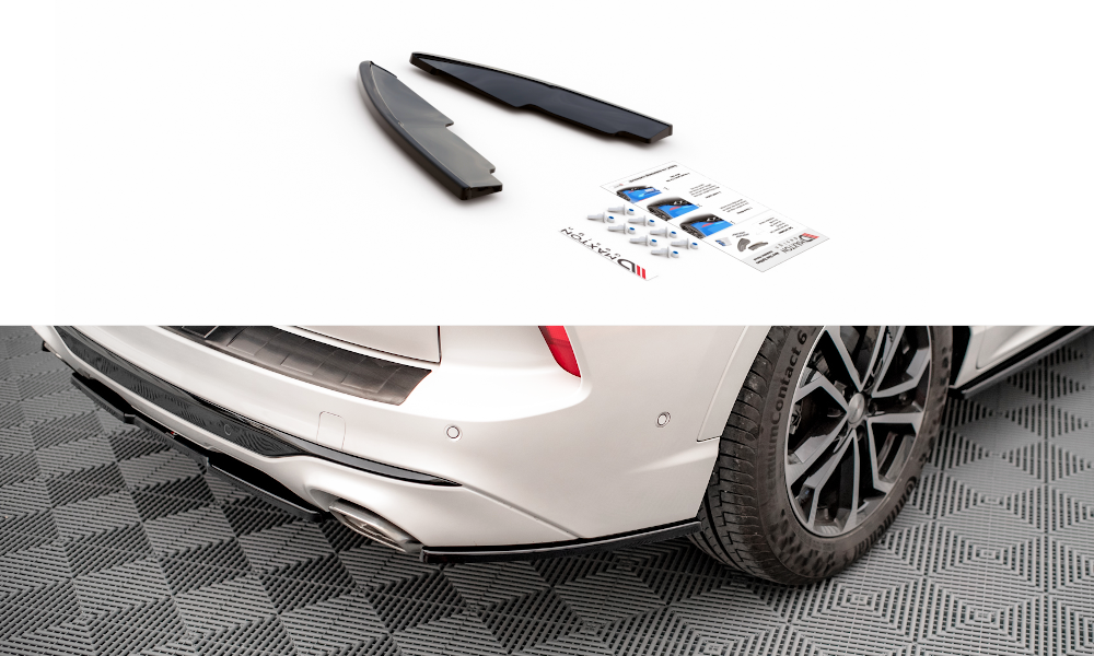 Heck Ansatz Flaps Diffusor für Ford Kuga ST-Line Mk3 Carbon Look