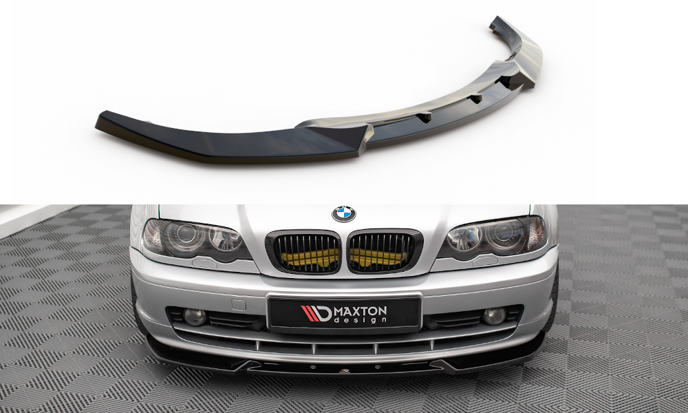 Front Ansatz V.3 für BMW 3er Coupe E46 schwarz Hochglanz