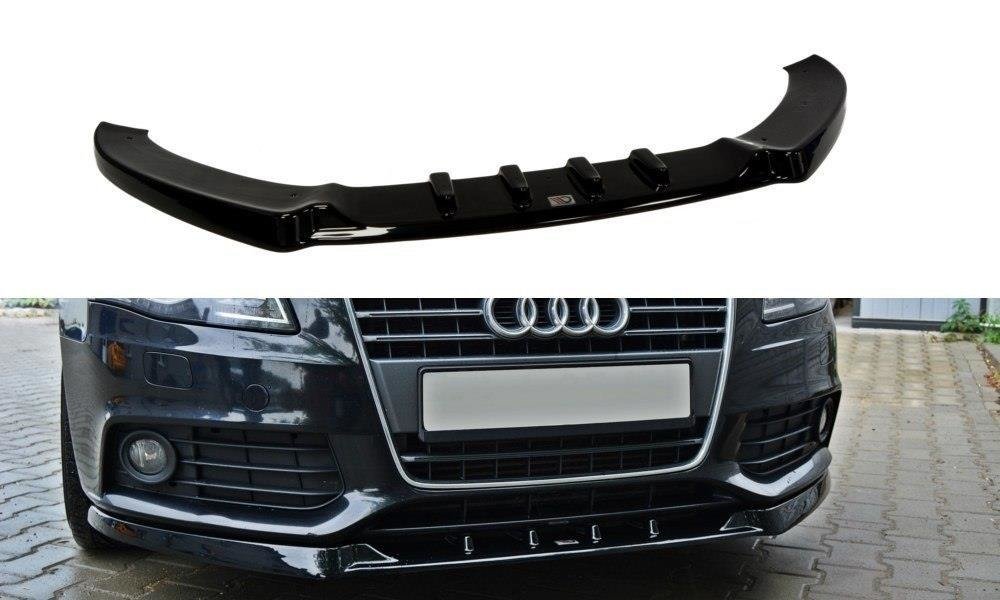 Front Diffuser V.1 Audi A4 Limousine / Avant B8 schwarz Hochglanz
