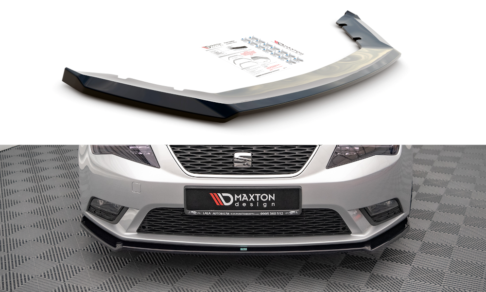 Front Ansatz V.2 für Seat Leon Mk3 schwarz Hochglanz