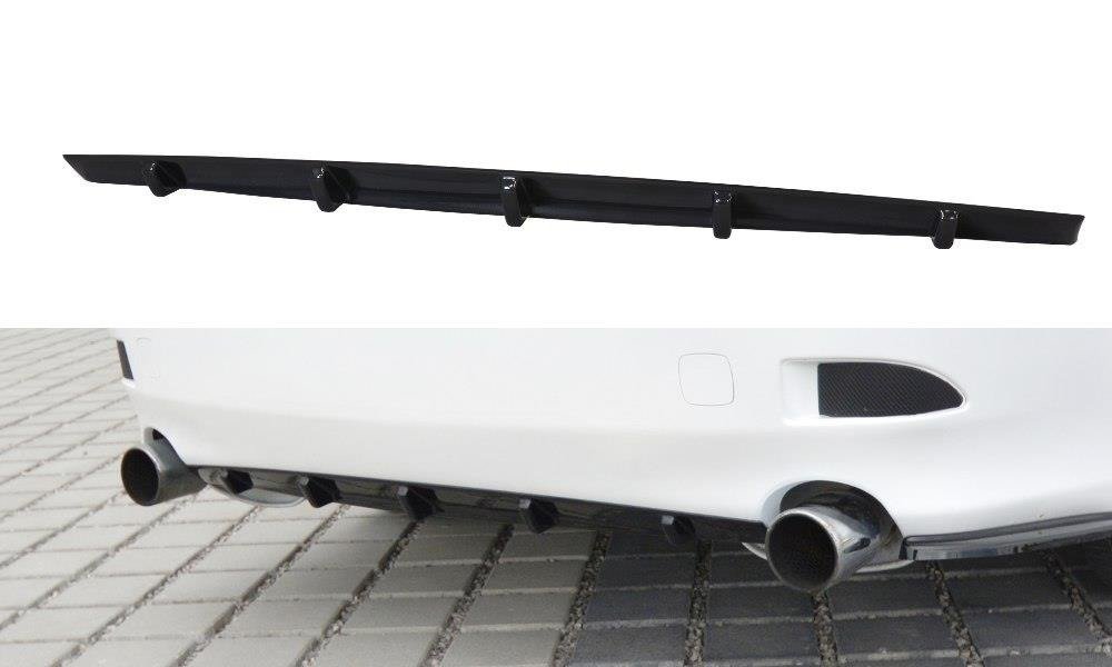 Diffusor Heck Ansatz für Lexus IS Mk2 schwarz Hochglanz